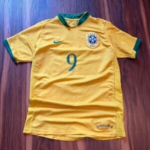 Vintage Nike Brazil Ronaldo Soccer Jersey Medium